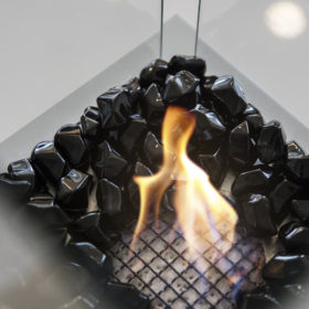 Камни FIRE GLASS <br> Kratki черный кристалл