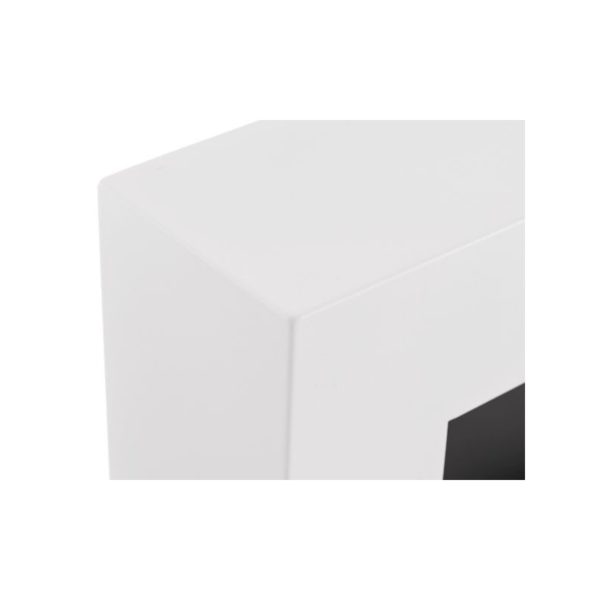 Биокамин NiceHouse BOX со стеклом<br>  90см На пол, белый